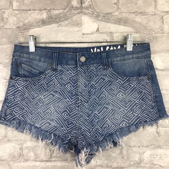 volcom cut off shorts